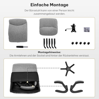 Office chair ergonomic computer chair with flip-up armrests